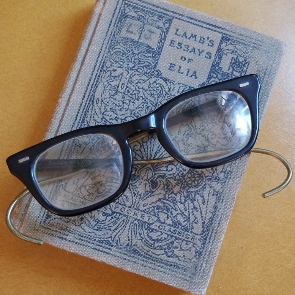 VTG Pair Romco 4 1/2-6 1/2 40s Military Glasses